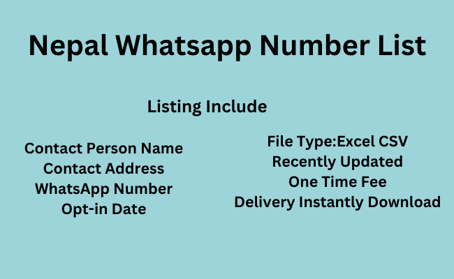 Nepal WhatsApp Number List