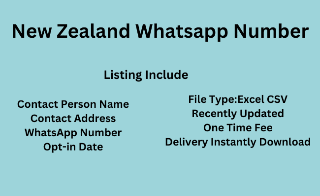 New Zealand WhatsApp Number List