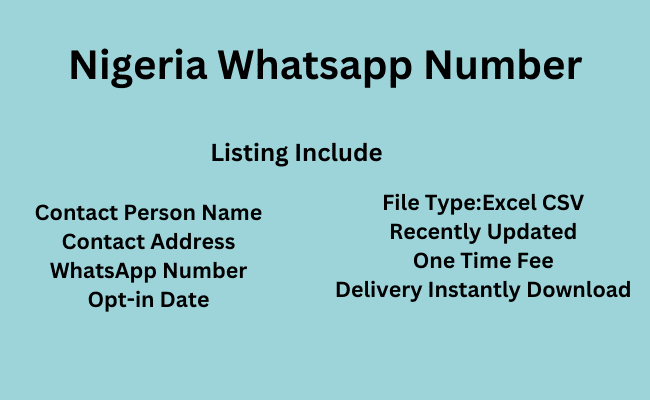 Nigeria WhatsApp Number List