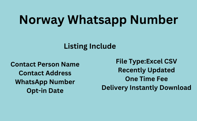 Norway WhatsApp Number List