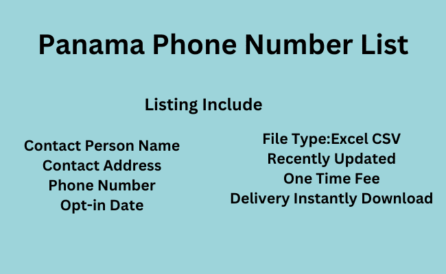 Panama Phone Number List