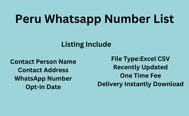 Peru WhatsApp Number List