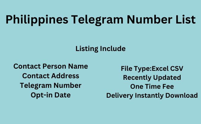 Philippines Telegram Number List