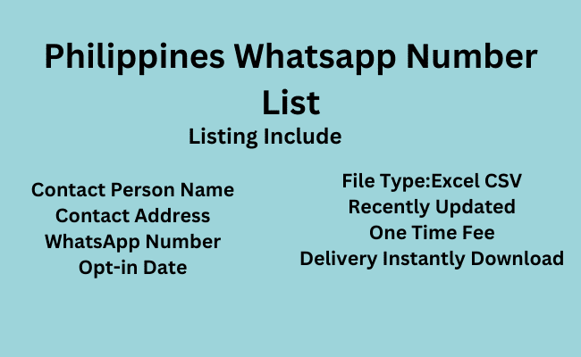 Philippines WhatsApp Number List