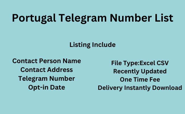 Portugal Telegram Number List