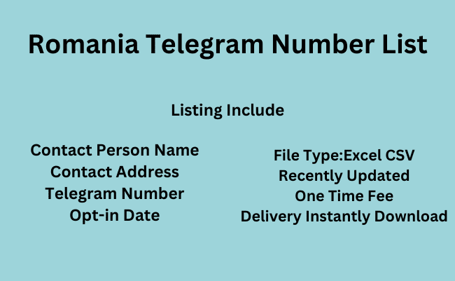 Romania Telegram Number List