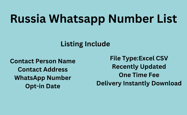 Russia WhatsApp Number List