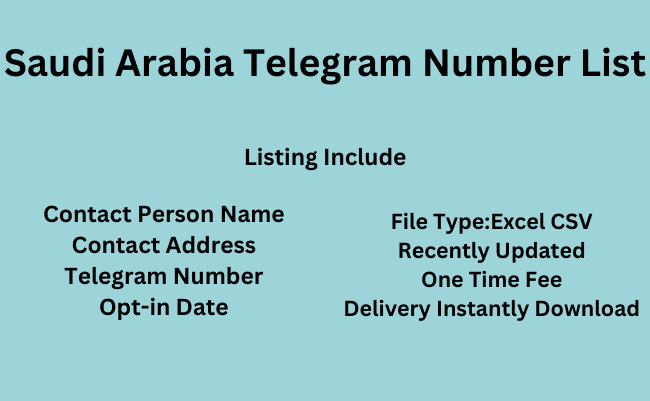 Saudi Arabia Telegram Number List