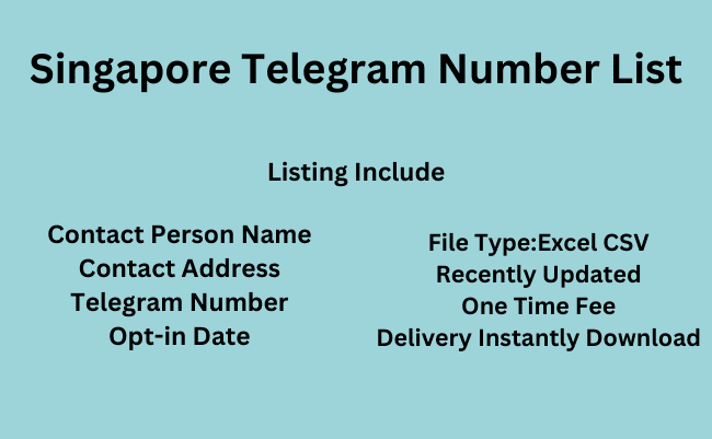 Singapore Telegram Number List