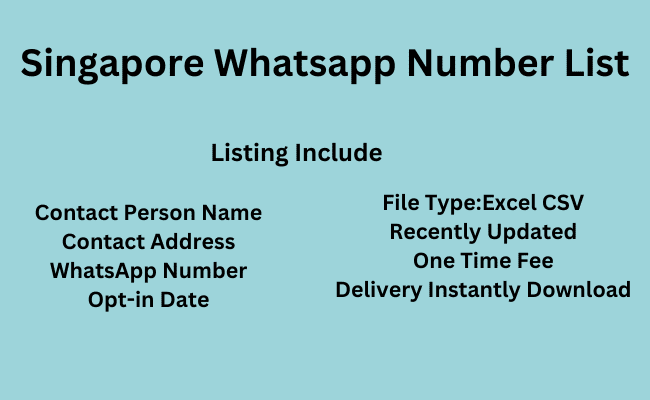 Singapore WhatsApp Number List