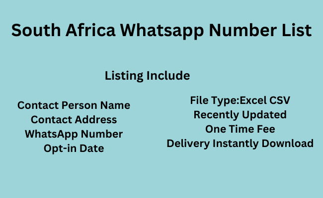 South Africa WhatsApp Number List