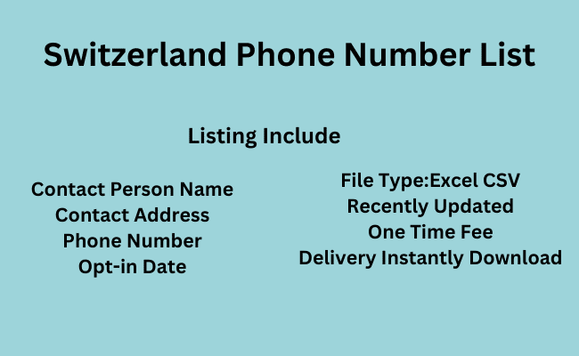 Switzerland Phone Number List