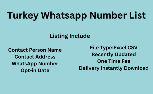 Turkey WhatsApp Number List