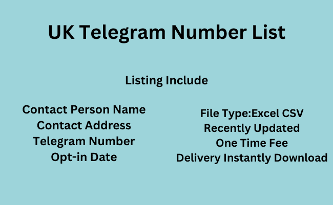 UK Telegram Number List