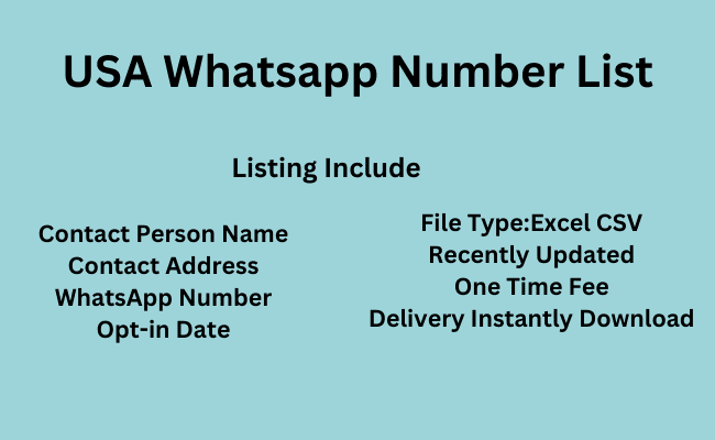 USA WhatsApp Number List