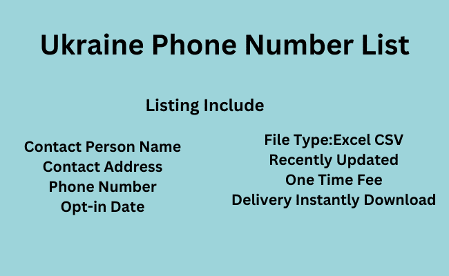 Ukraine Phone Number List