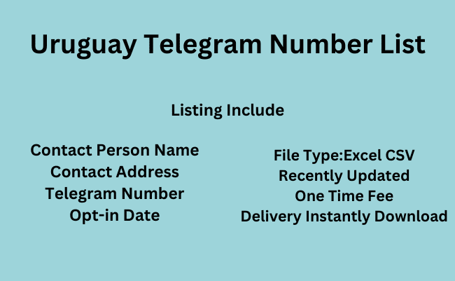 Uruguay Telegram Number List