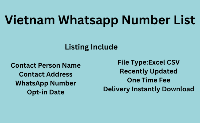 Vietnam WhatsApp Number List